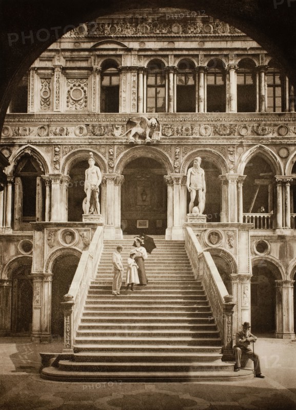 Untitled (II 58), c. 1890. [Giants' Staircase, Doge's Palace, Venice]. Creator: Unknown.