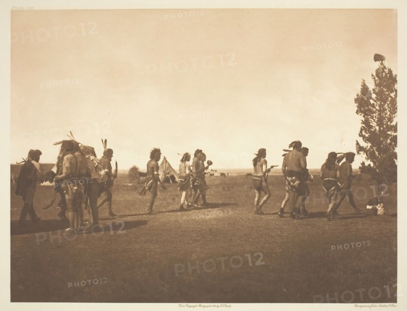 Arikara Medicine Ceremony - Dance of the Fraternity, 1908. Creator: Edward Sheriff Curtis.
