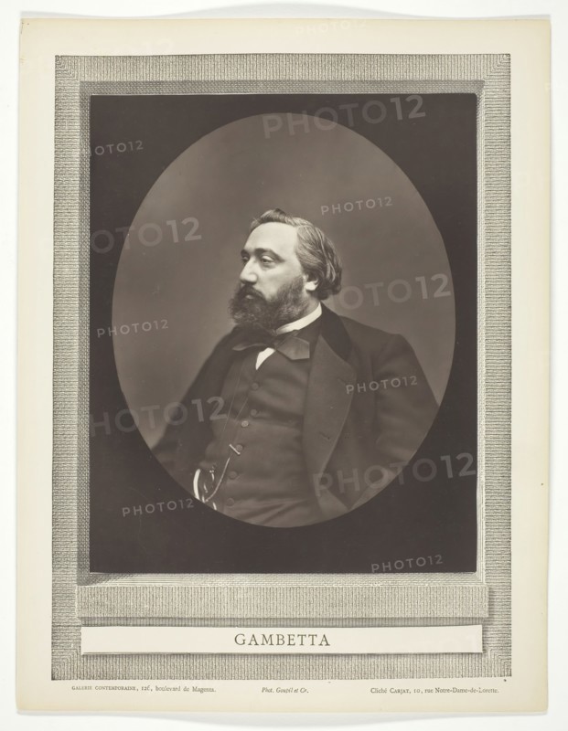 Gambetta, c. 1876. Creator: Etienne Carjat.