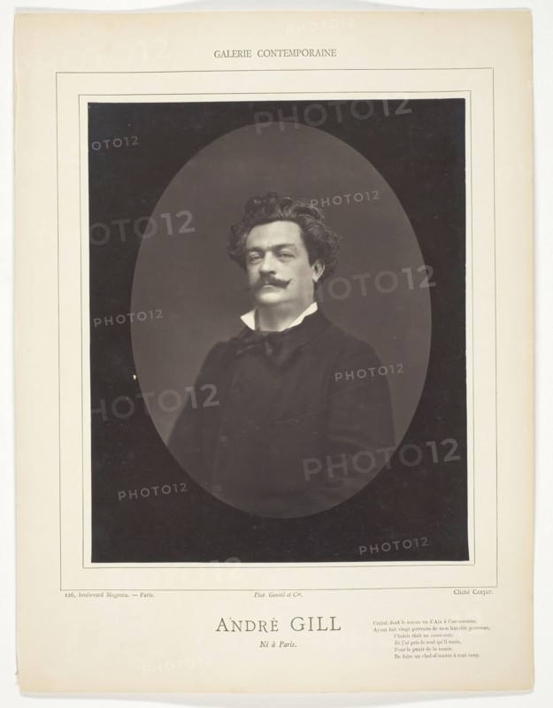 André Gill (French caricaturist, 1840-1885), c. 1876. Creator: Etienne Carjat.
