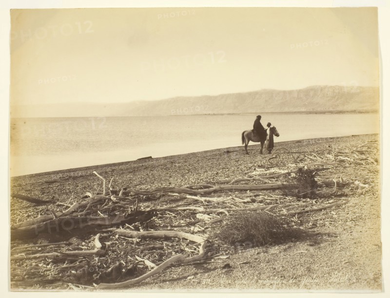 Mer Morte et Montagnes de Judée. Palestine(The Dead Sea and the Mountains of Judea, Palestine), 1875 Creator: Felix Bonfils.