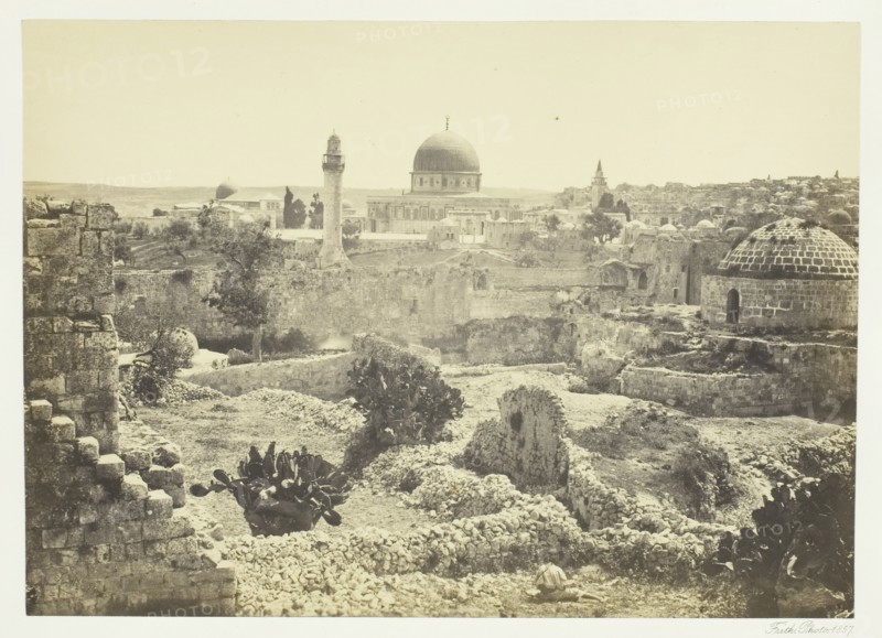 Jerusalem from the City Wall, 1857. Creator: Francis Frith.