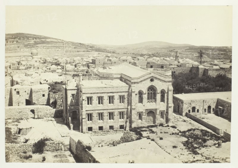 The New English Church from the Tower of Hippicus, Jerusalem, 1857. Creator: Francis Frith.