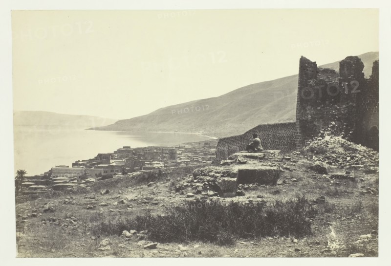 The Town and Lake of Tiberias, from the North, 1857. Creator: Francis Frith.
