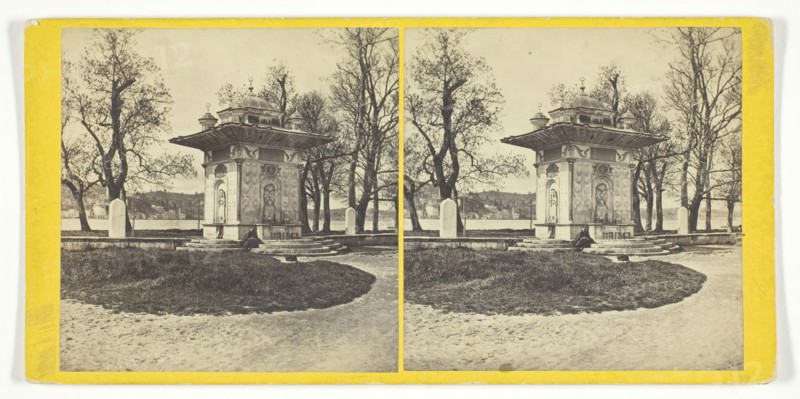 Constantinople - Fountain of Sweet Waters on the Asiatic Shore of the Bosphorus, 1860/90. Creator: Frank Mason Good.