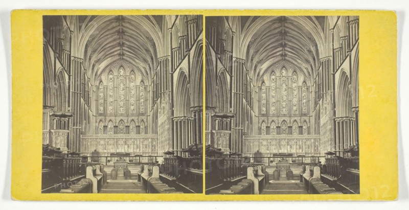 Worcester Cathedral - The Choir, Mid 19th century. Creator: George Washington Wilson.