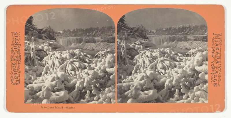 Luna Island - Winter, 1860/1900. Creator: George E. Curtis.