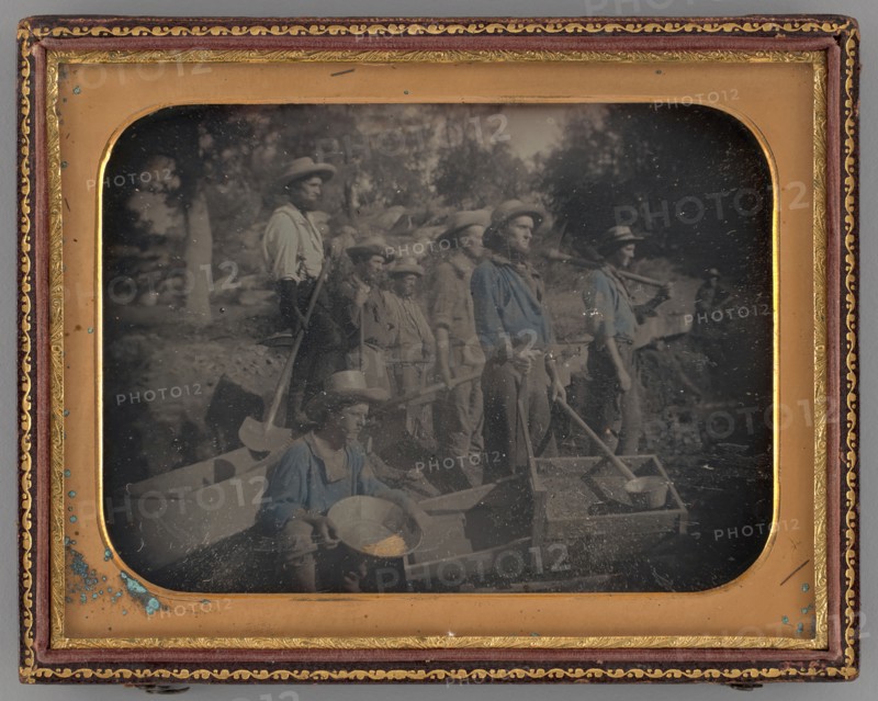 Untitled [gold miners], 1853.  Creator: George Howard Johnson.