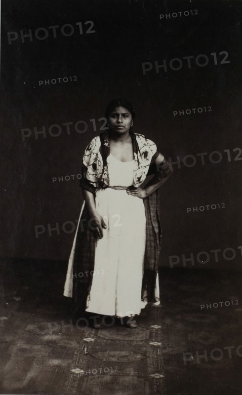Study of Indian Girl, Mexico, c. 1864. Creator: Imprimerie d'Aubert et Cie.