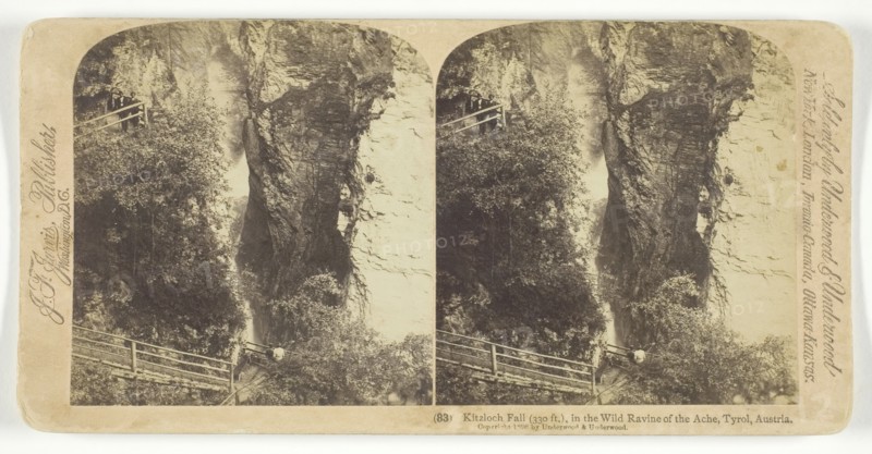 Kitzloch Fall in the Wild Ravine of the Ache, Tyrol, Austria, 1898. Creator: J F Jarvis.