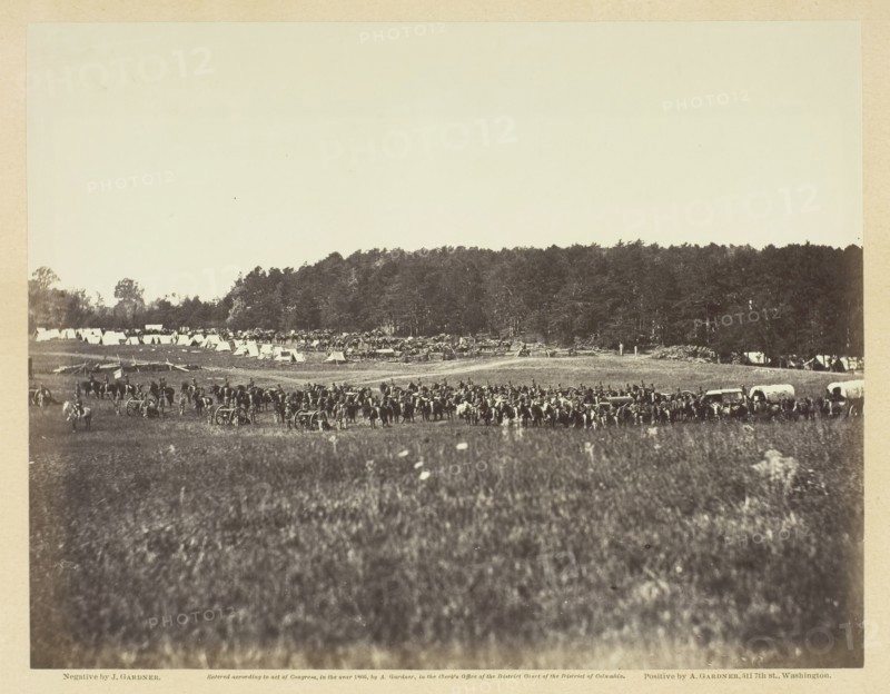 Battery A, Fourth U.S. Artillery, Robertson's Brigade, February 1864. Creator: James Gardner.