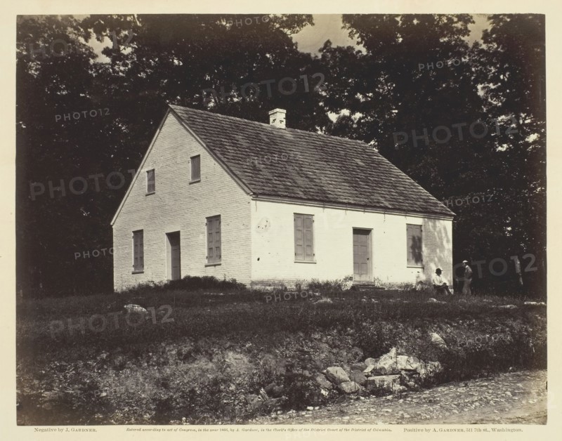 Dunker Church, Battle-Field of Antietam, Maryland, July 1863. Creator: James Gardner.