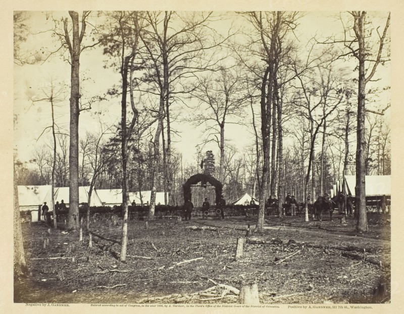 Field Hospital, Second Army Corps, Brandy Station, February 1864. Creator: James Gardner.