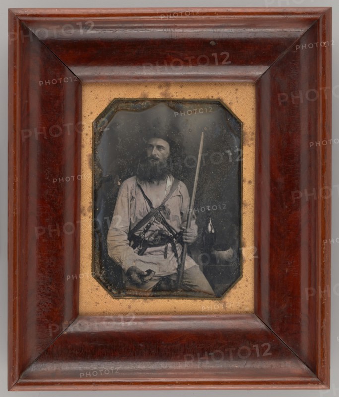 Untitled (Portrait of a Seated Man in Military Uniform), 1847. Creator: J. H. Fitzgibbon.