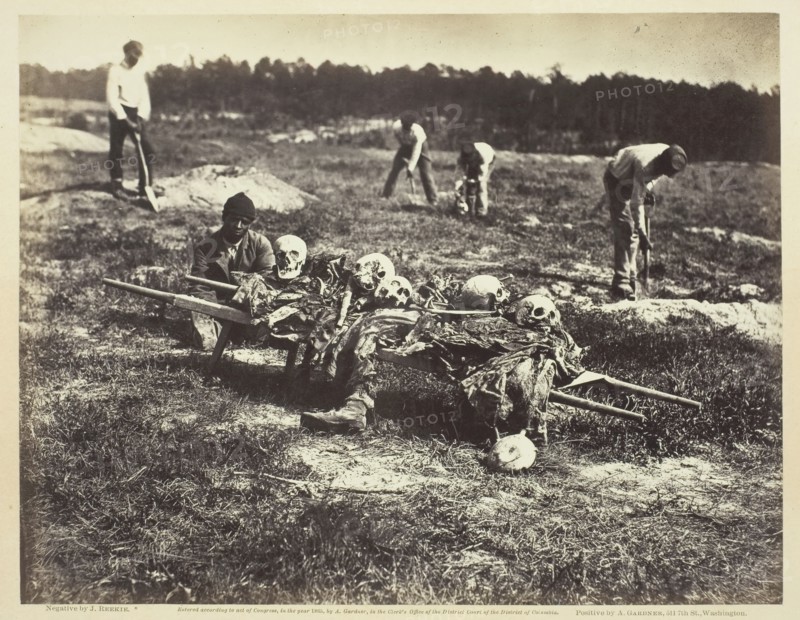 A Burial Party, Cold Harbor, Virginia, April 1865. Creator: John Reekie.