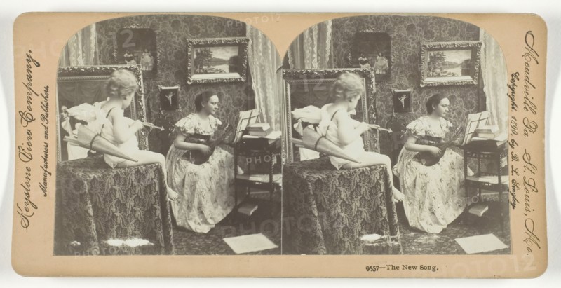 The New Song, 1899. Creator: Keystone View Company.