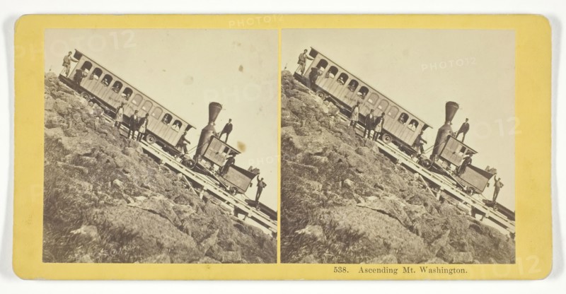 Ascending Mt. Washington, 1855/75. Creators: Kilburn Brothers, BW Kilburn.