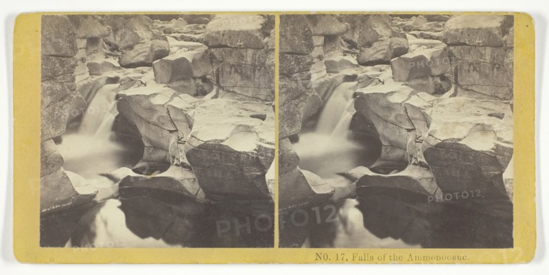 Falls of the Ammonoosuc, 1855/75. Creators: Kilburn Brothers, BW Kilburn.