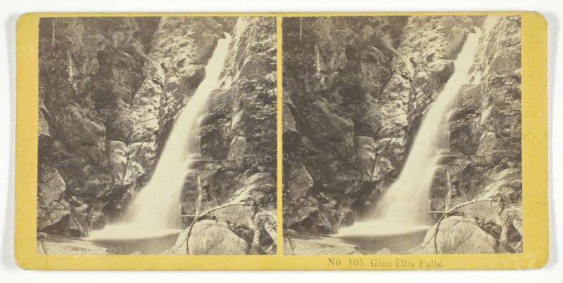 Glen Ellis Falls, 1855/75. Creators: Kilburn Brothers, BW Kilburn.