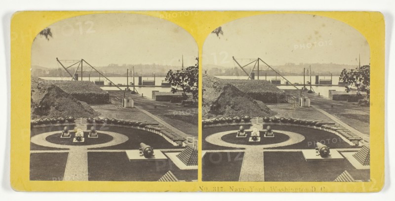 Navy Yard, Washington D.C., 1855/75. Creators: Kilburn Brothers, BW Kilburn.