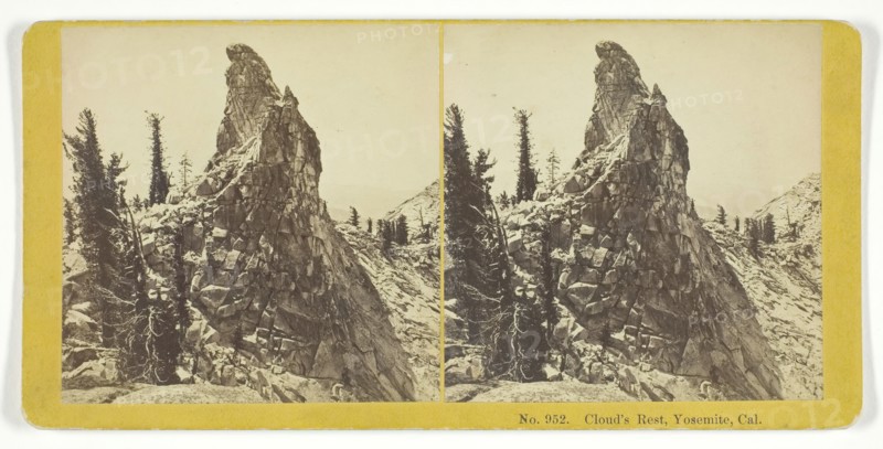 Cloud's Rest, Yosemite, Cal., 1855/75. Creators: Kilburn Brothers, BW Kilburn.