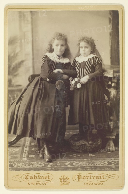 Untitled (Two Sisters), 1870/90. Creator: L. W. Felt.