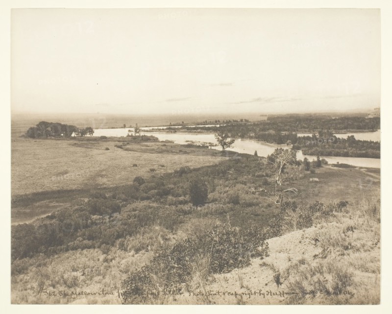 The Yellowstone from Pompey's Pillar, c. 1906. Creator: Laton Alton Huffman.