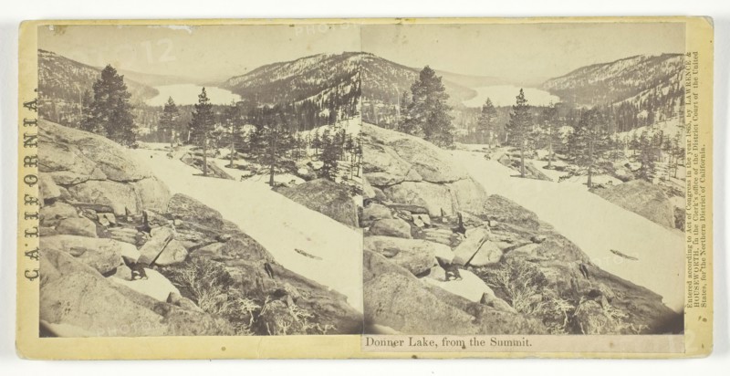 Donner Lake, from the Summit, 1865. Creator: Lawrence & Houseworth.