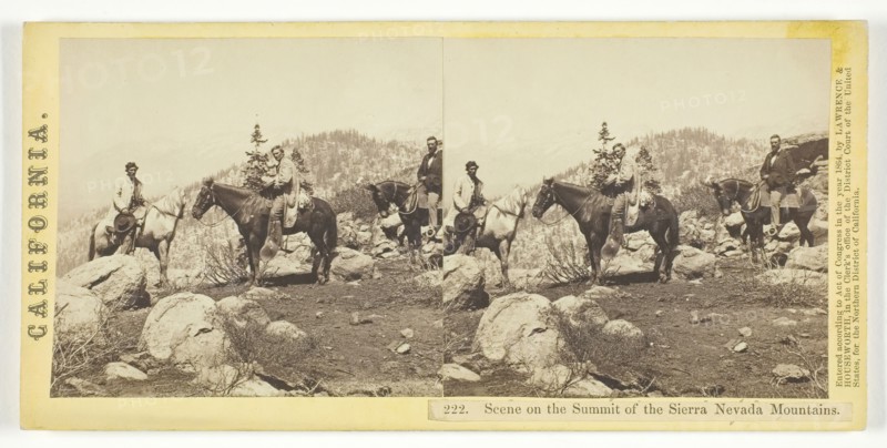 Scene on the Summit of the Sierra Nevada Mountains, California, 1864. Creator: Lawrence & Houseworth.