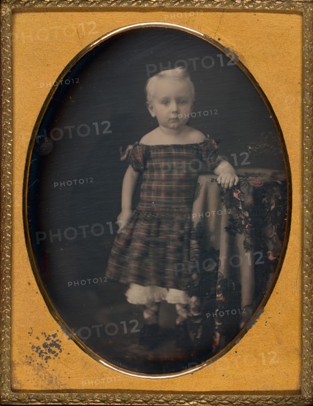 Untitled (Portrait of a Child), 1839/60. Creator: Mathew Brady.