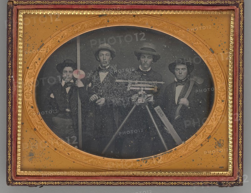Untitled (Group Portrait of Surveyors), 1855. Creator: McDonell & Co..