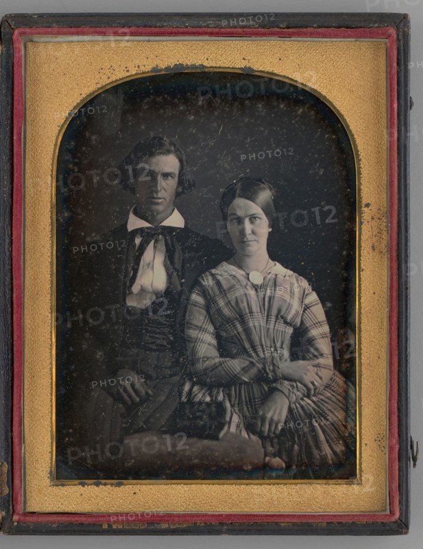 Untitled (Portrait of a Man and Woman), 1845.  Creator: Montgomery Simons.