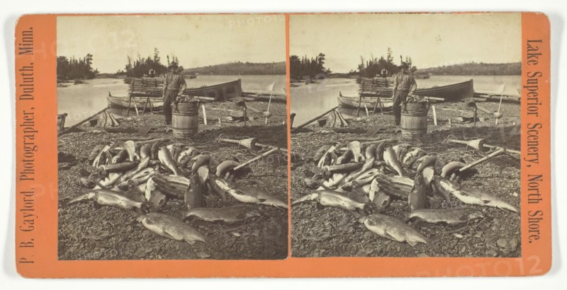 Lake Superior Scenery, North Shore, late 19th century. Creator: P.B. Gaylord.