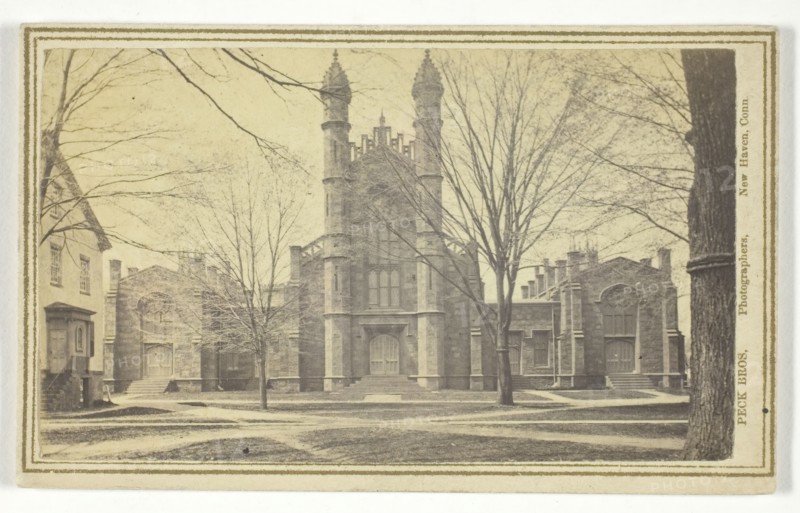 Library, Yale University, 19th century.  Creator: Peck Brothers.
