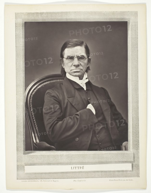 Émile Littré (French lexicographer and philosopher, 1801-1881), c. 1876. Creator: Pierre Petit.