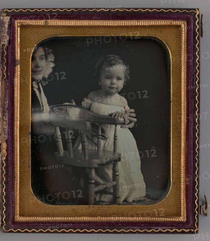 Untitled (Portrait of a Woman and a Girl), 1852. Creator: R. Emmert Churchill.