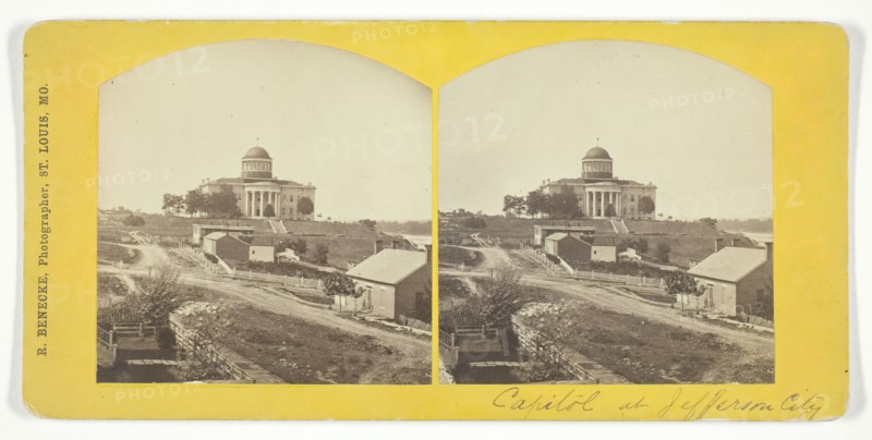 Capitol at Jefferson City, late 19th century. Creator: Robert Benecke.