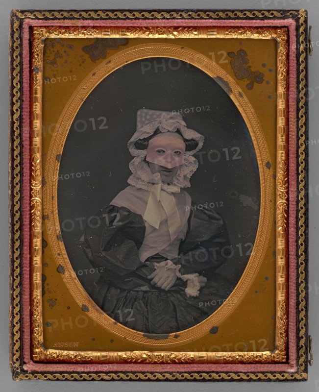 Untitled (Portrait of Masked Woman), 1858.  Creator: Rufus Anson.
