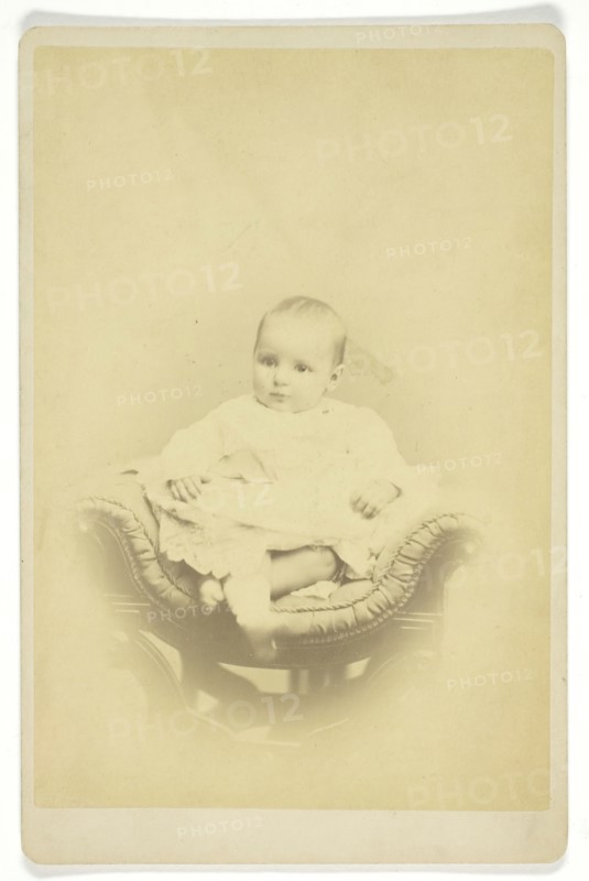 Untitled (Portrait of Seated Infant), 1850/1899. Creator: S. A. Thomas.