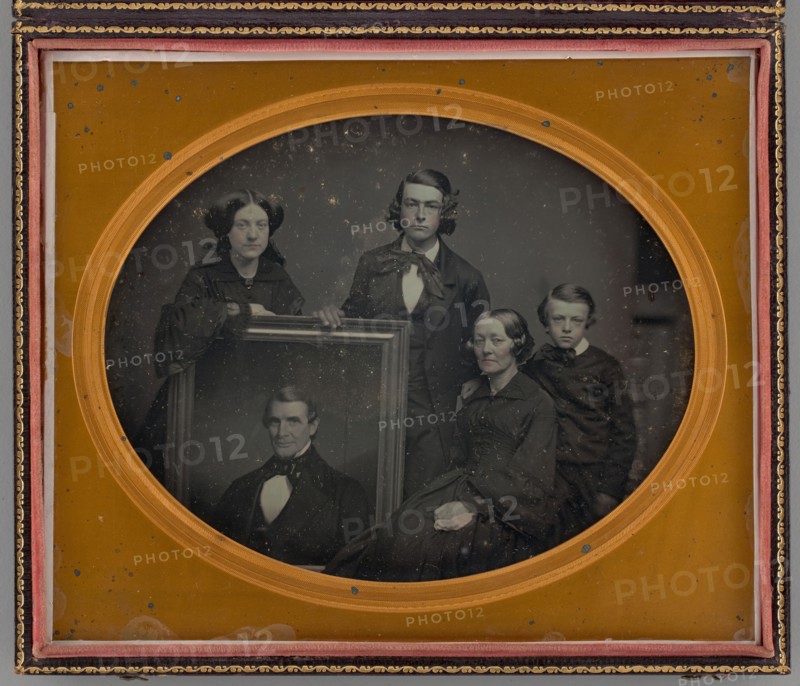 Untitled (The Coit Family with portrait of Charles Coit), 1855/56. Creator: S. L. Holman.