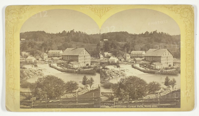 Ticonderoga - Lower Falls, North Side, 1870/76. Creator: Seneca Ray Stoddard.