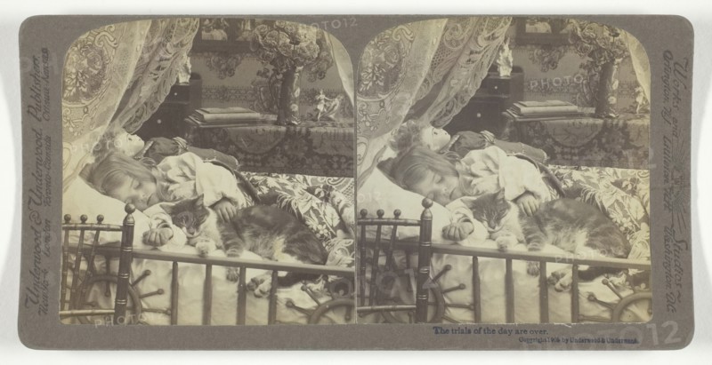 The trials of the day are over, 1905. Creator: Underwood & Underwood.