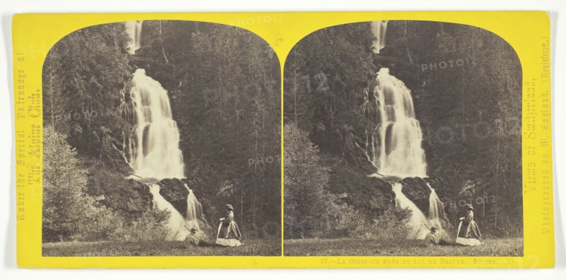Le Giesbach Près du Lac de Brienz. Suisse, 1850/65. Creator: William England.
