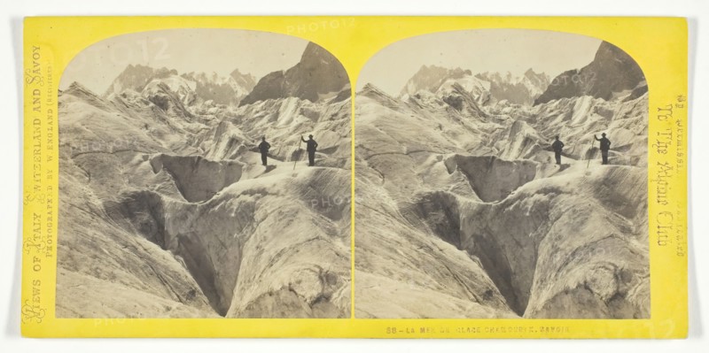 La Mer De Glace, Chamounix, Savoie, 1850/96. Creator: William England.