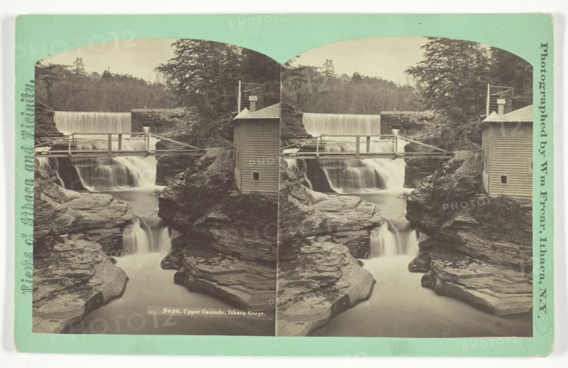 Upper Cascade. Ithaca Gorge, late 19th century. Creator: William Frear.