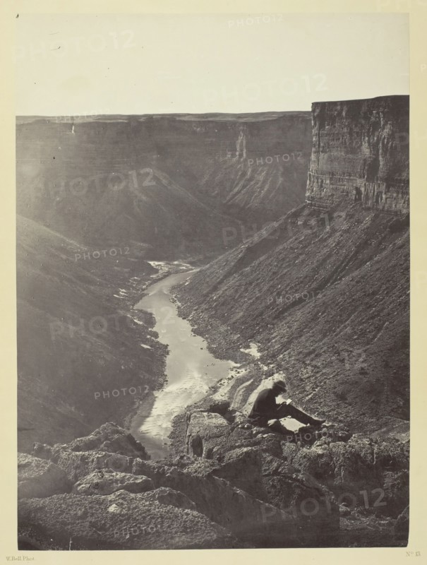Grand Cañon of the Colorado River, Mouth of Kanab Wash, Looking West, 1872. Creator: William H. Bell.