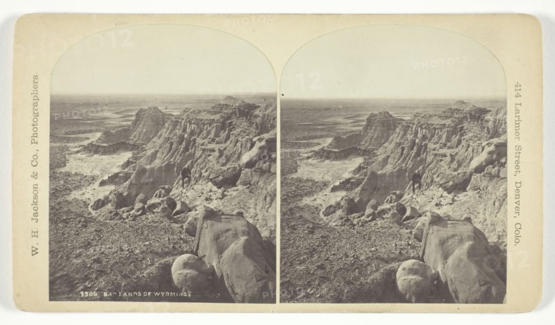 Badlands of Wyoming, 1879/92. Creator: William H. Jackson.