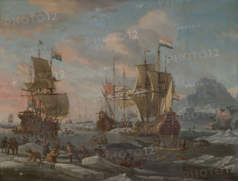 The Dutch Whaling Fleet, 1690/1700. Creator: Abraham Storck.