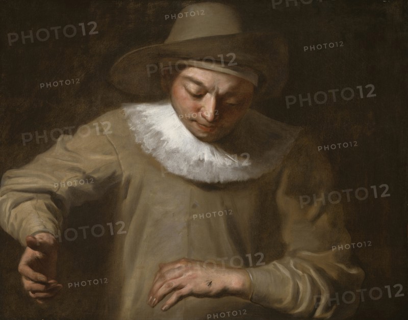 Pierrot Catching a Fly, 1740/50. Creator: Attributed to Philippe Mercier.