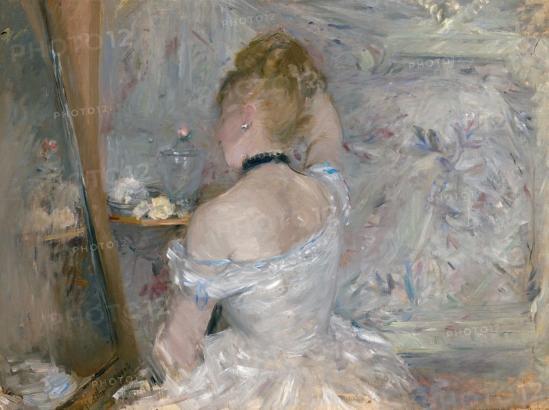 Woman at Her Toilette, 1875/80. Creator: Berthe Morisot.
